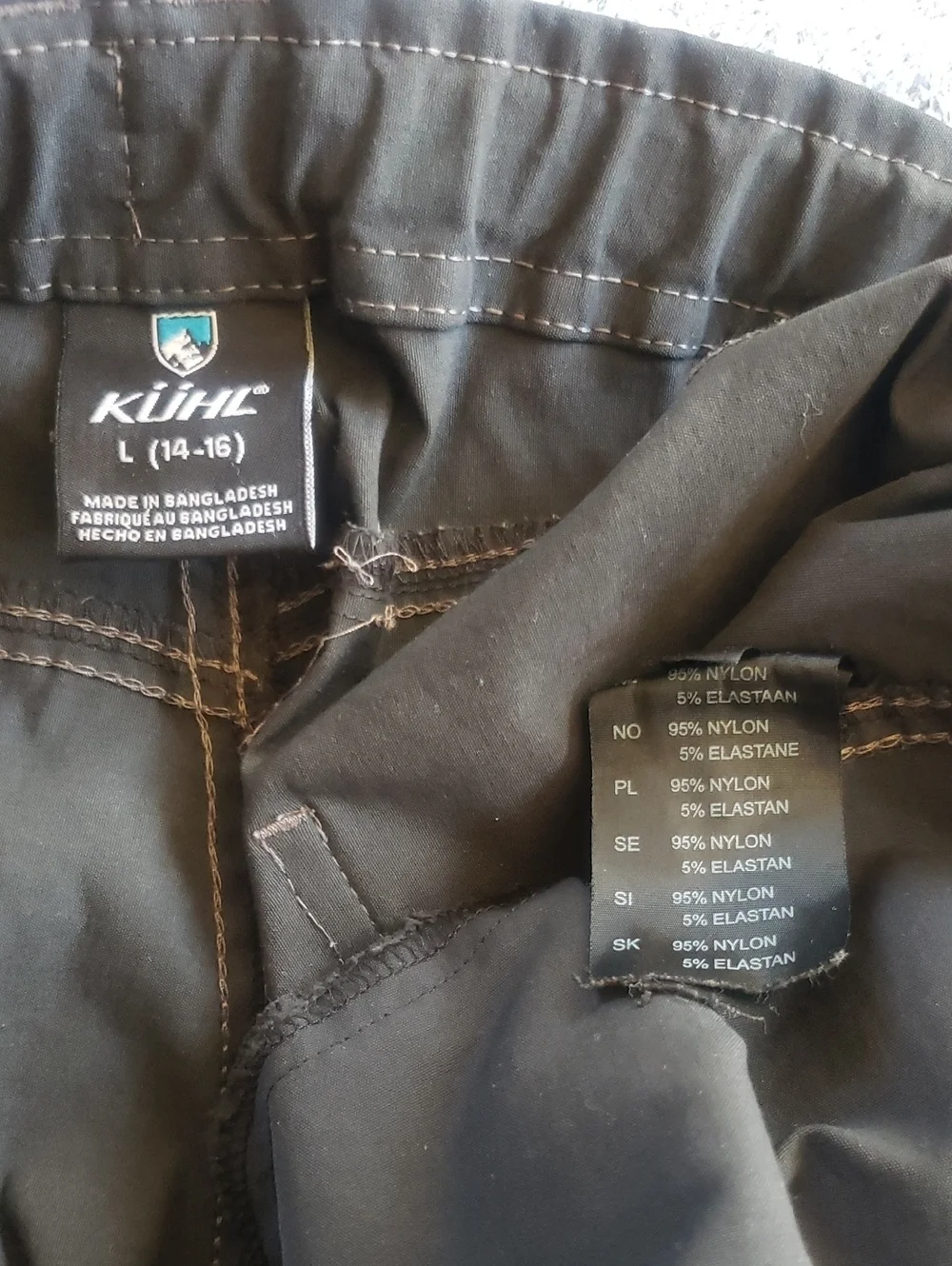 Kuhl Girls  Dark Gray  Outdoor Pants Size 14/16